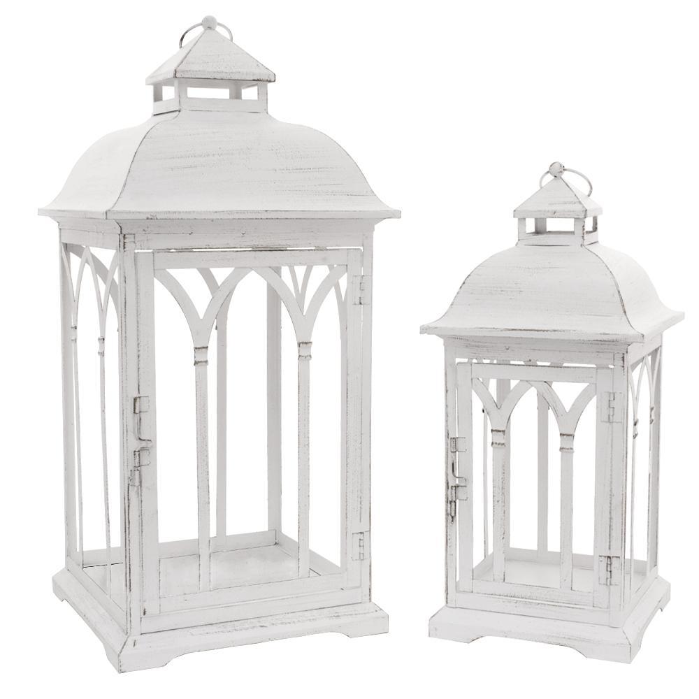 Small Tall White Lantern