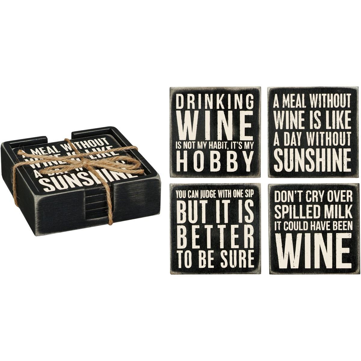 Coaster Set - Wine