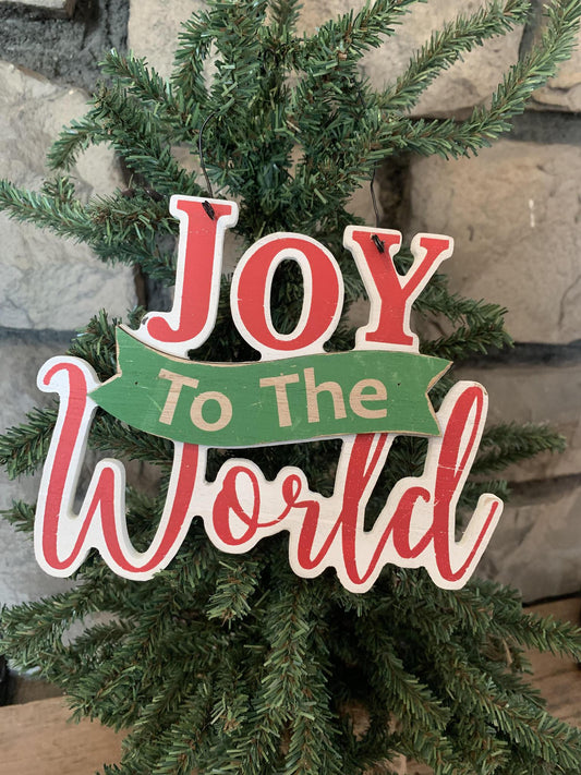 Wood Holiday Sign Ornament