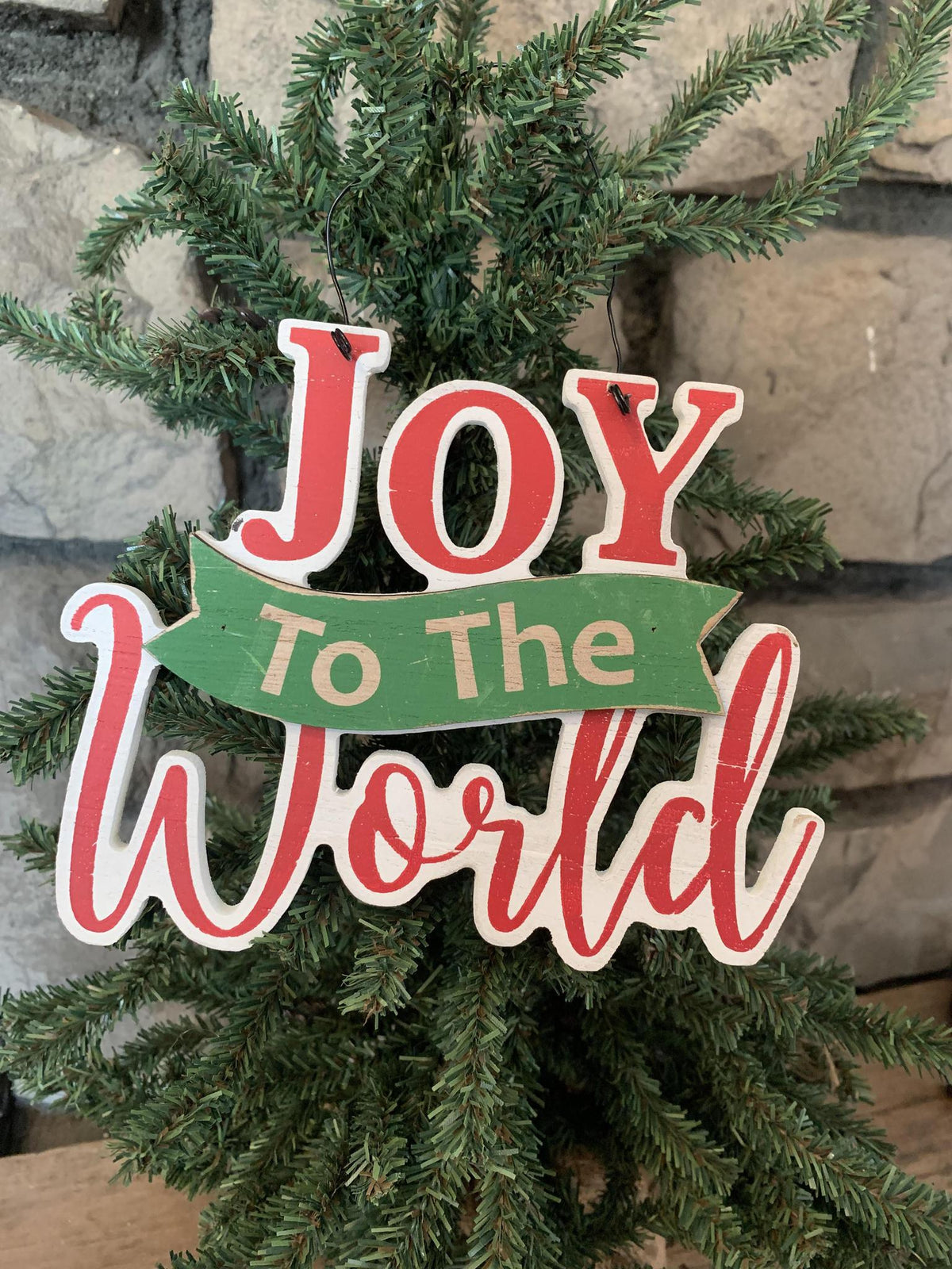Wood Holiday Sign Ornament