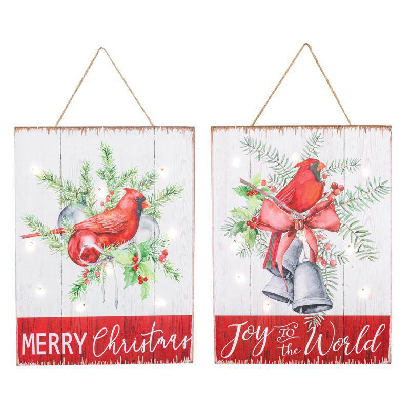 Lighted Cardinal Sign