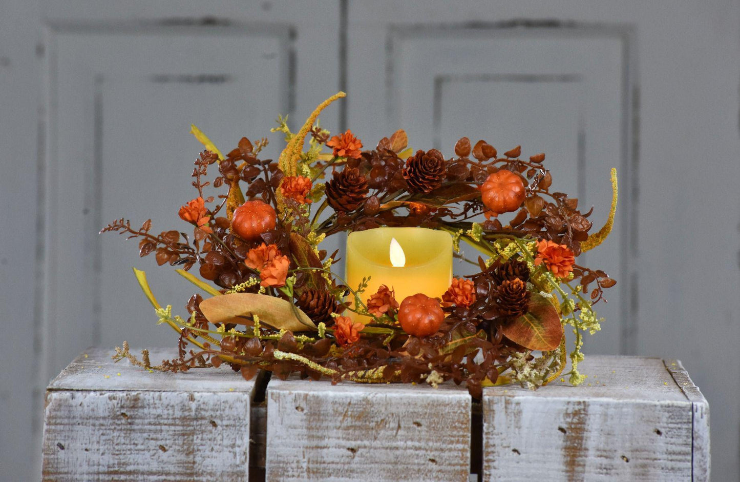 Pumpkin Harvest Small Wreath