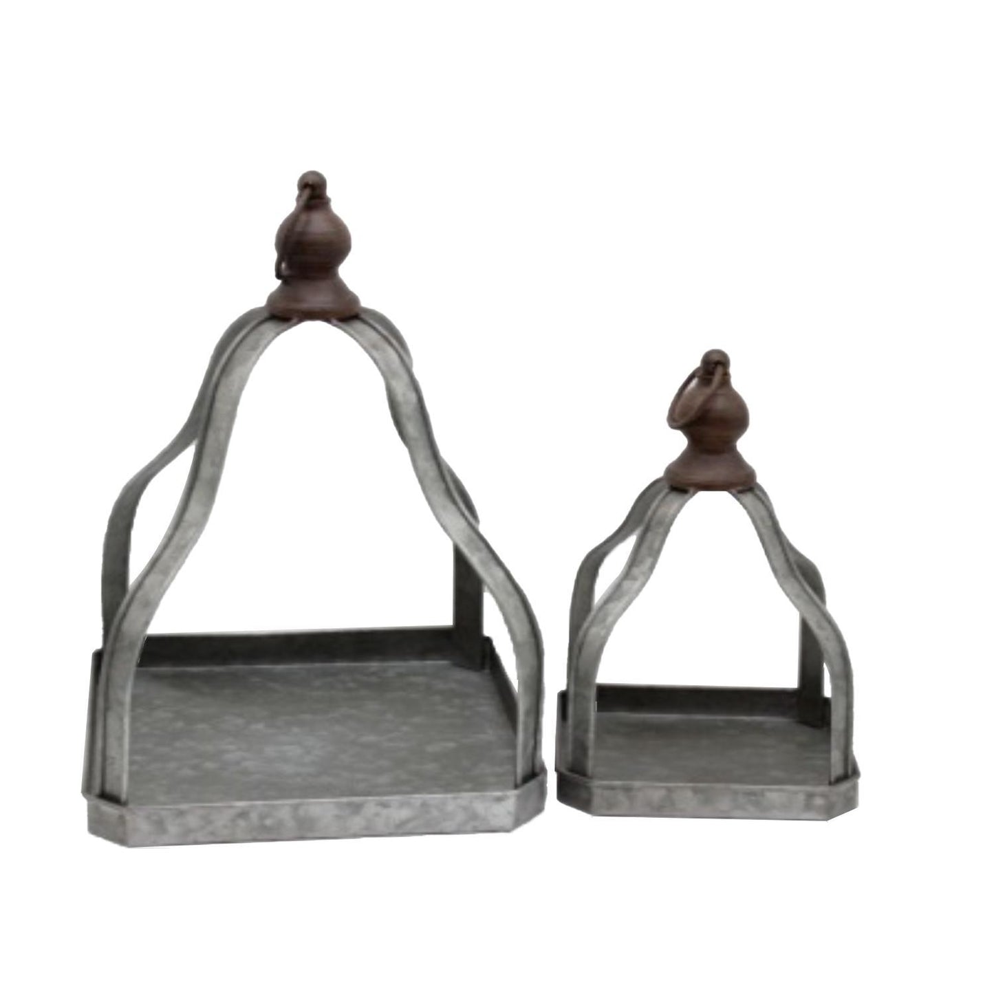 Large Pyramid Open Lantern