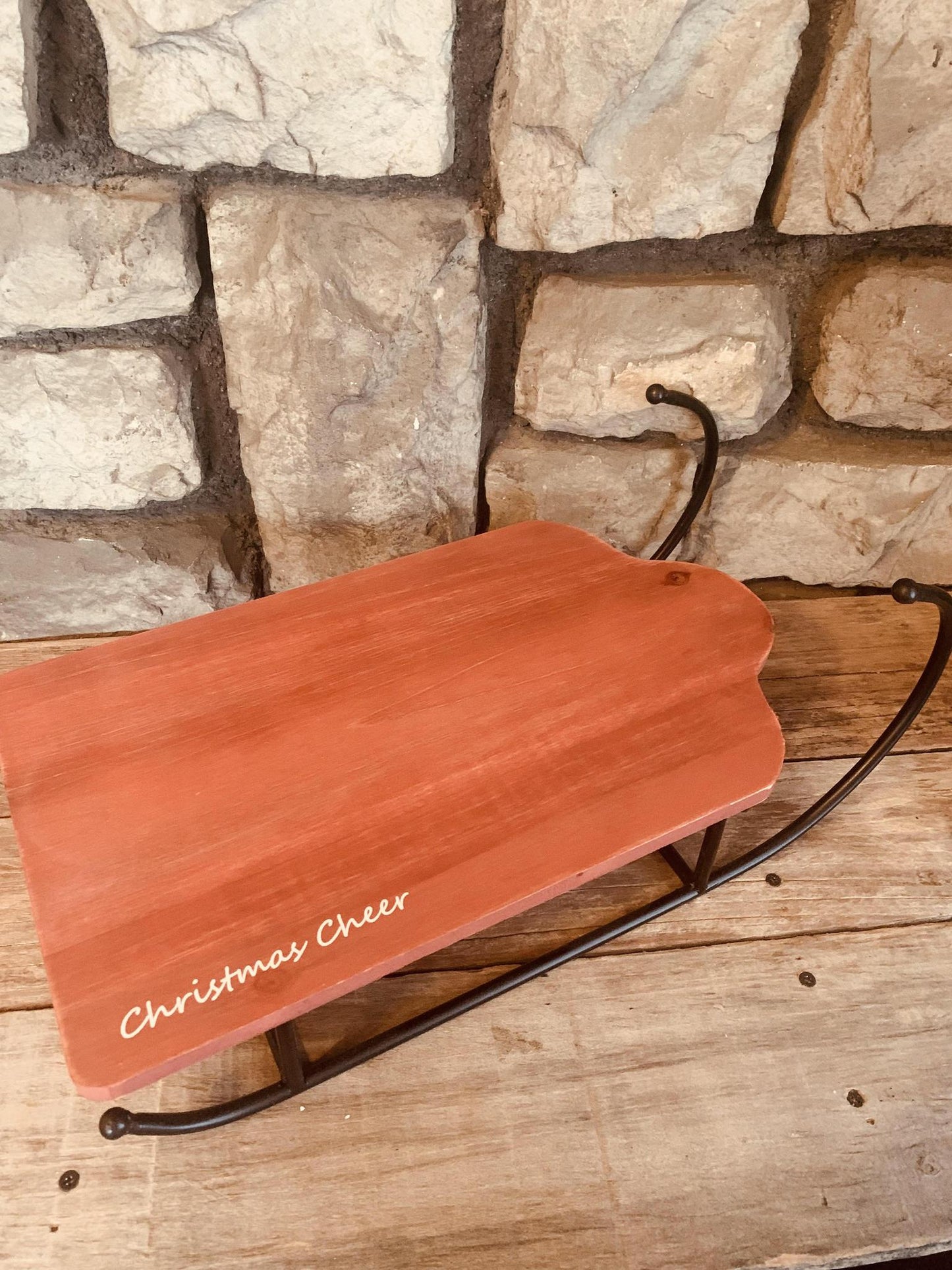 Large Tabletop Christmas Sled