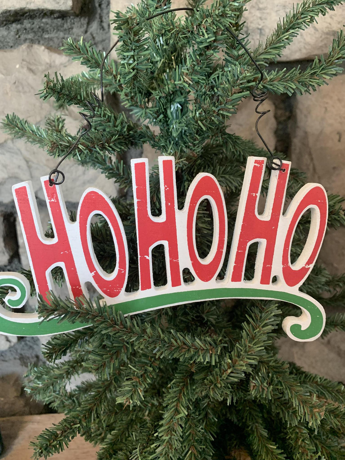 Wood Holiday Sign Ornament