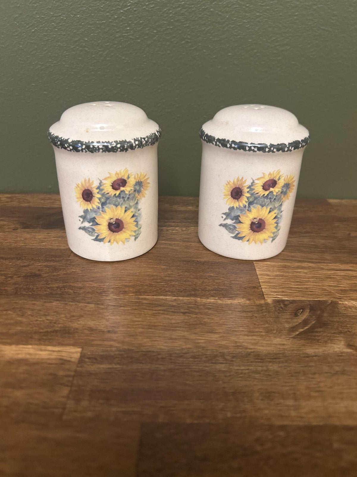 Home & Garden Party, Ltd. Floral Sunflower Salt & Pepper Shaker Set