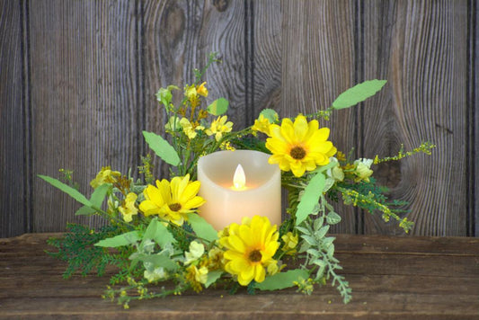 Garden Daisy Candle Ring