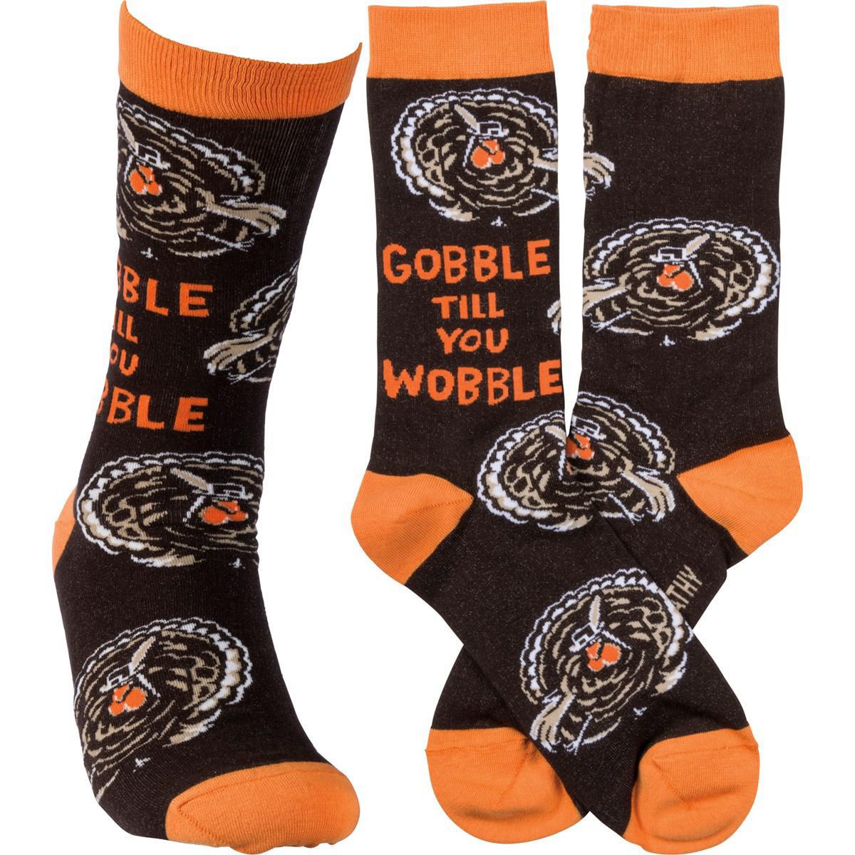 Gobble Till You Wobble Socks