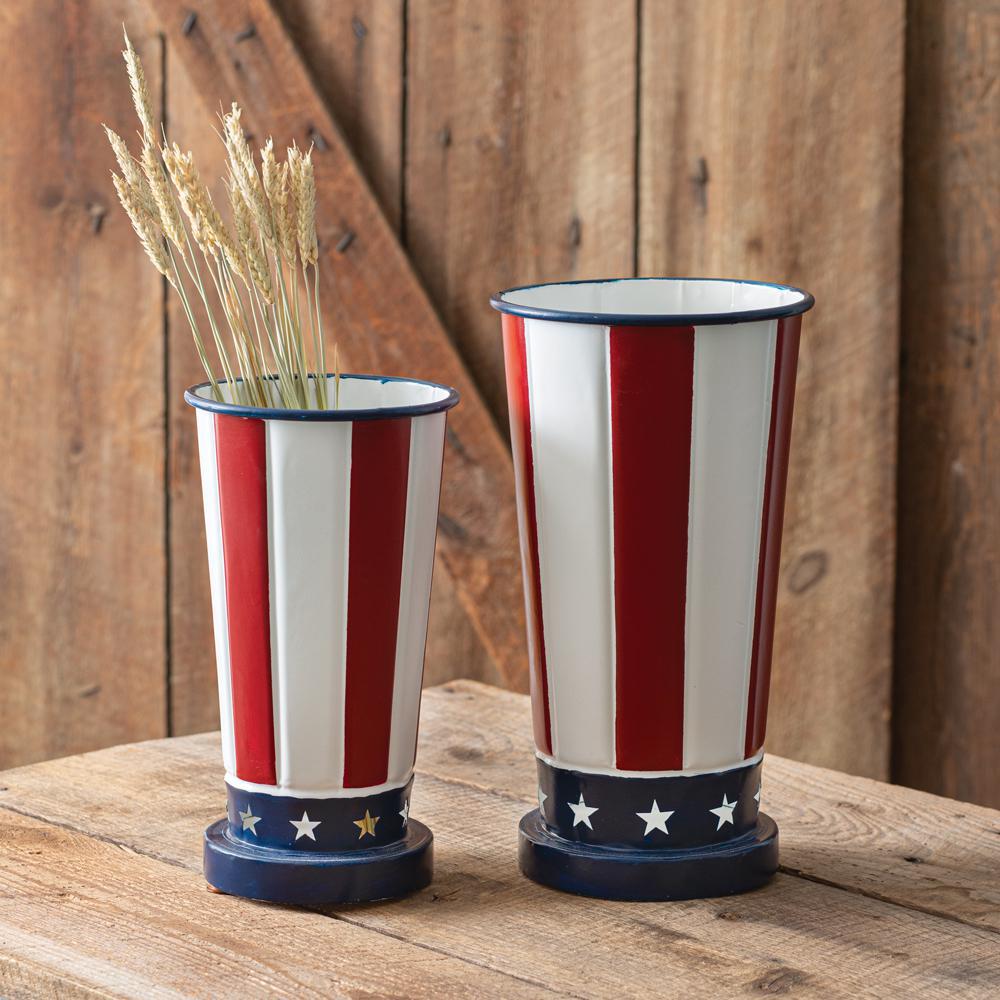 Large Patriotic Vase