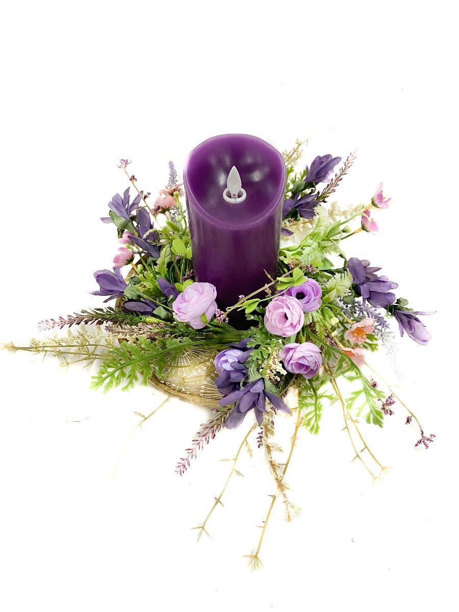 Purple Ranunculus Wreath