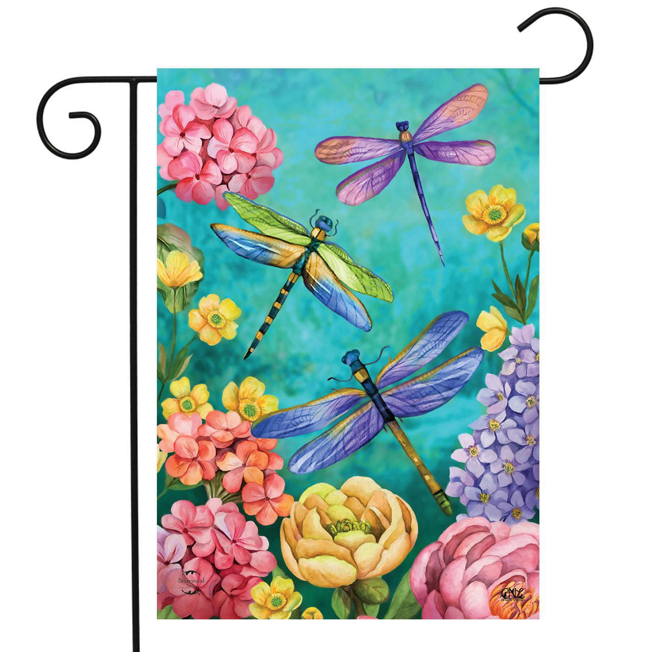 Garden Flag - Dragonfly Garden Spring