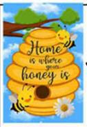Garden Flag - Home Is Where Your Honey Is