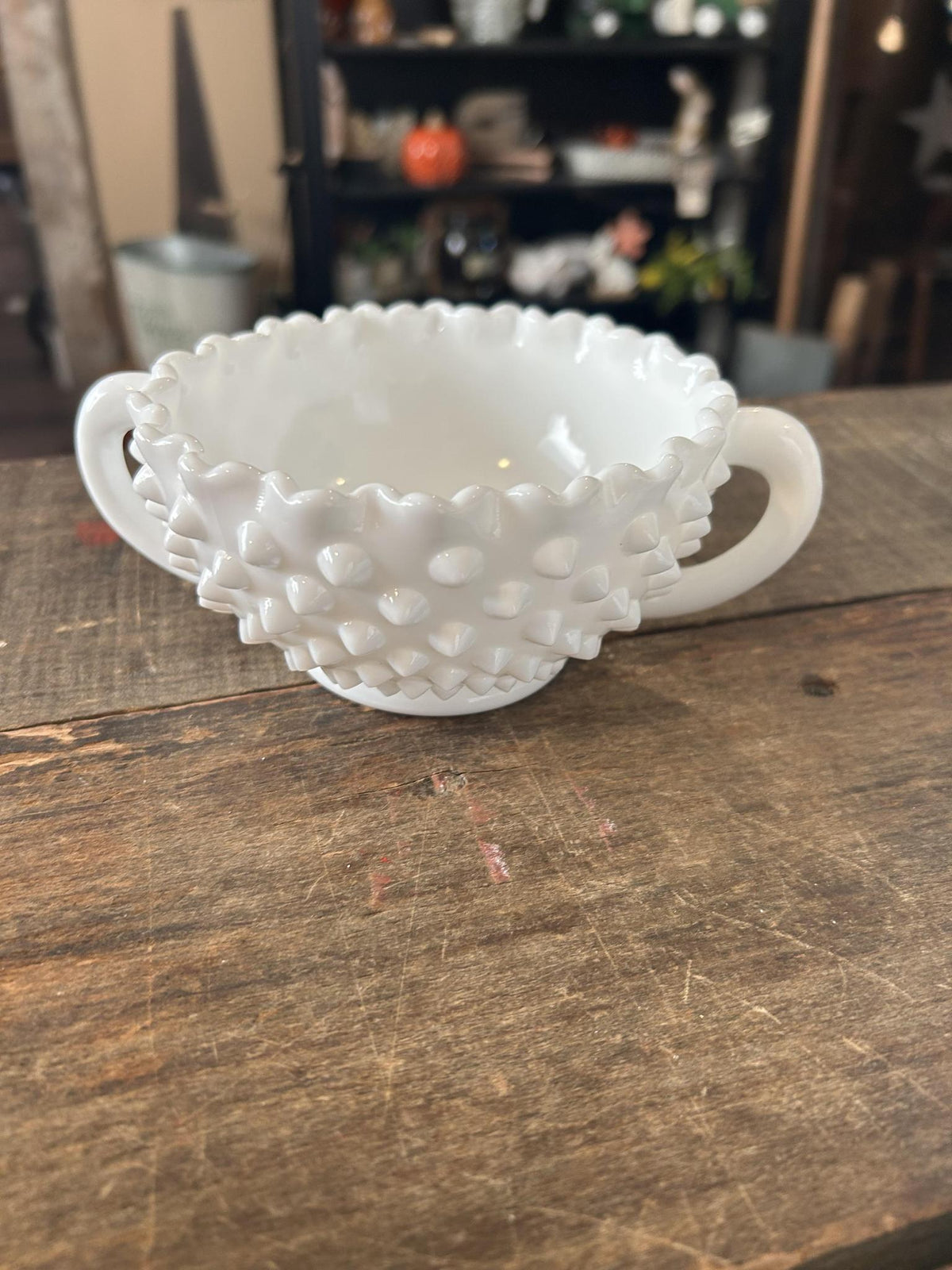 Hobnail Double Handle Bowl