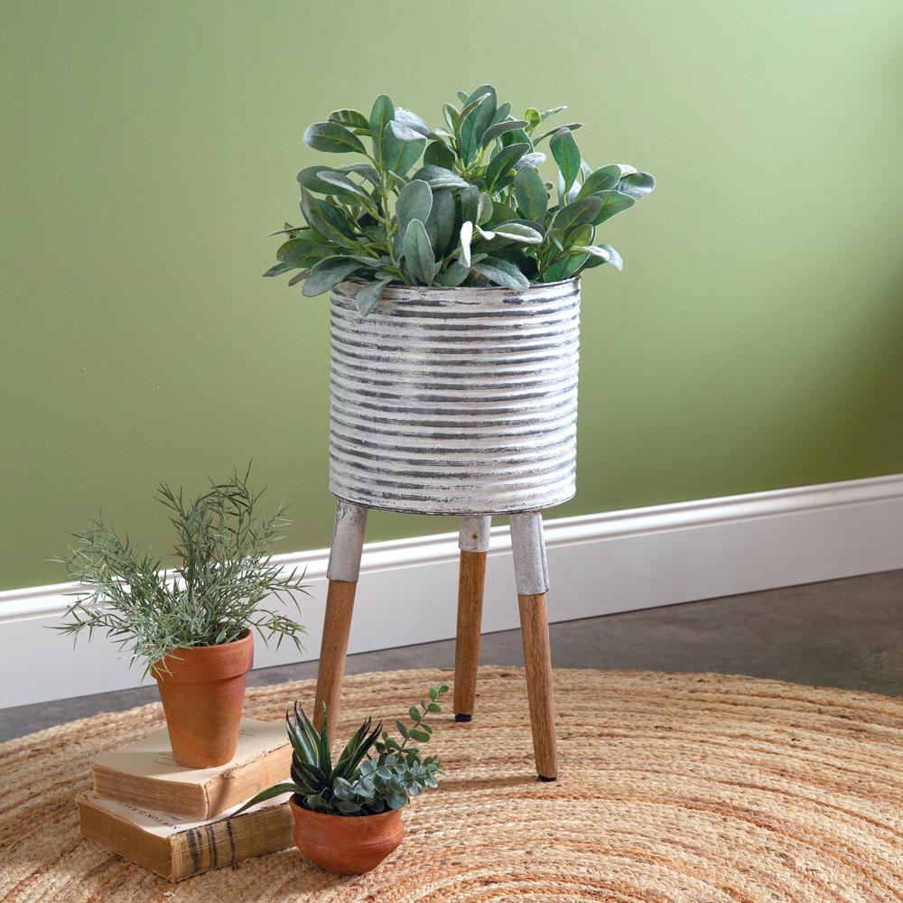 Pressed Tin Plant Stand