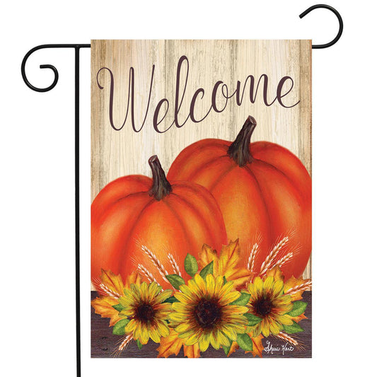 Garden Flag- Welcome Pumpkin Pair