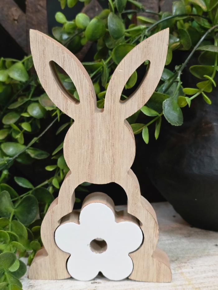 Bunny With Enamel Flower