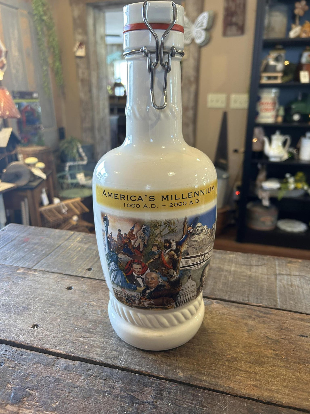 Vintage German Ceramic Swing Top Beer Growler