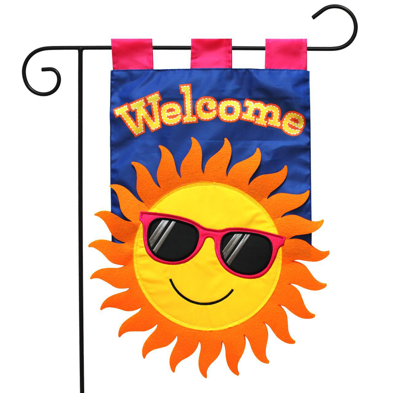 Garden Flag - Summer Sun Applique