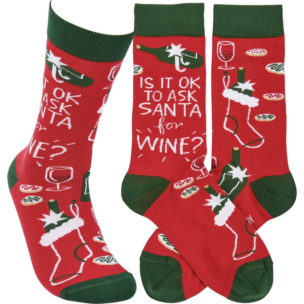 Is It Ok To Ask Santa For Wine Socks