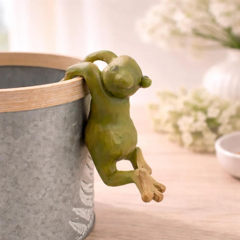 Frog Flower Pot Hanger