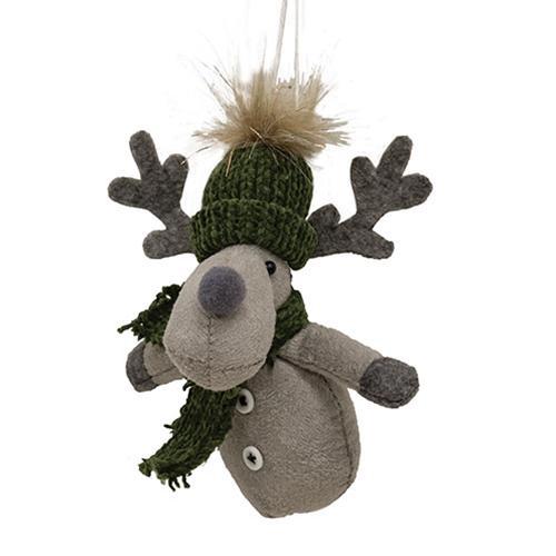 Winter Snowman or Reindeer Ornament