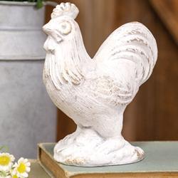 Distressed Flecked Cement Chicken Sitter