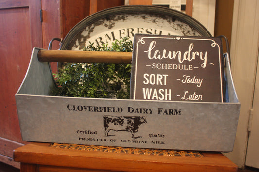 Cloverfield Dairy Metal Caddy
