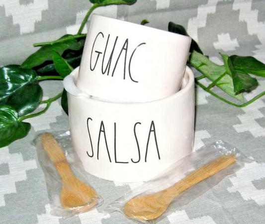 Rae Dunn Salsa and Guac set
