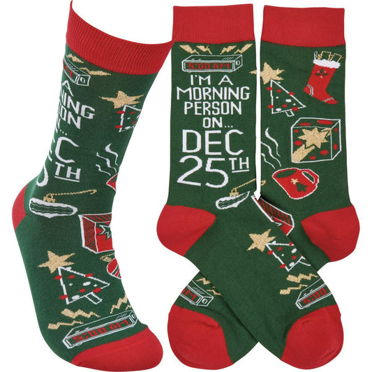 I'm A Morning Person On…Dec 25th Socks