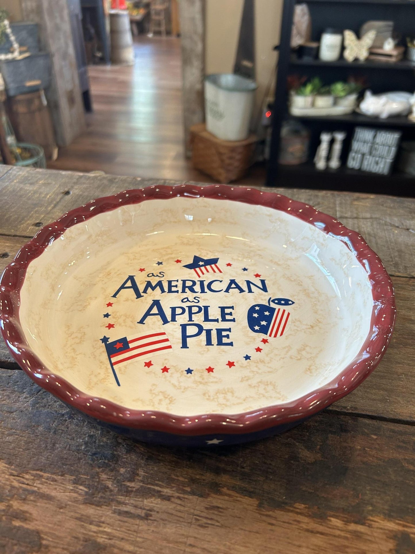 As American As Apple Pie Dish