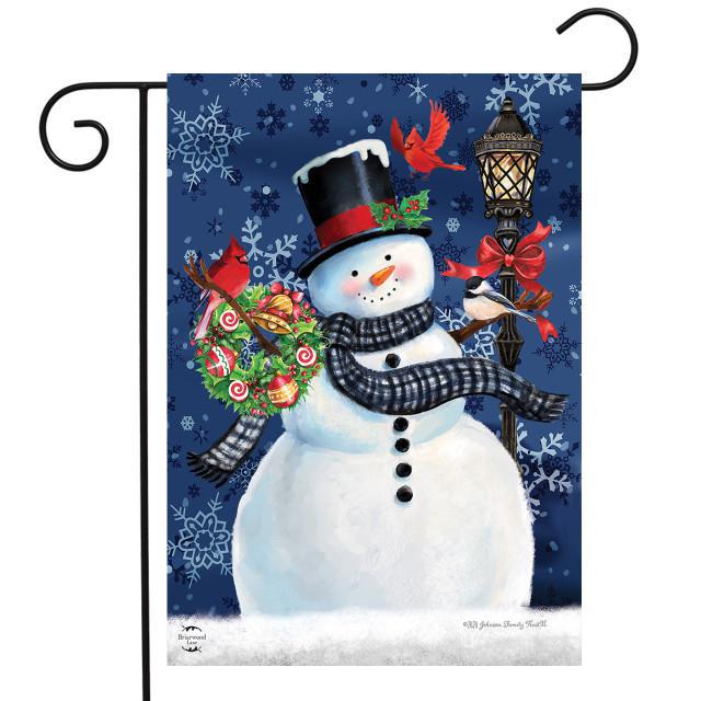 Garden Flag - Snowman Holiday Cheer