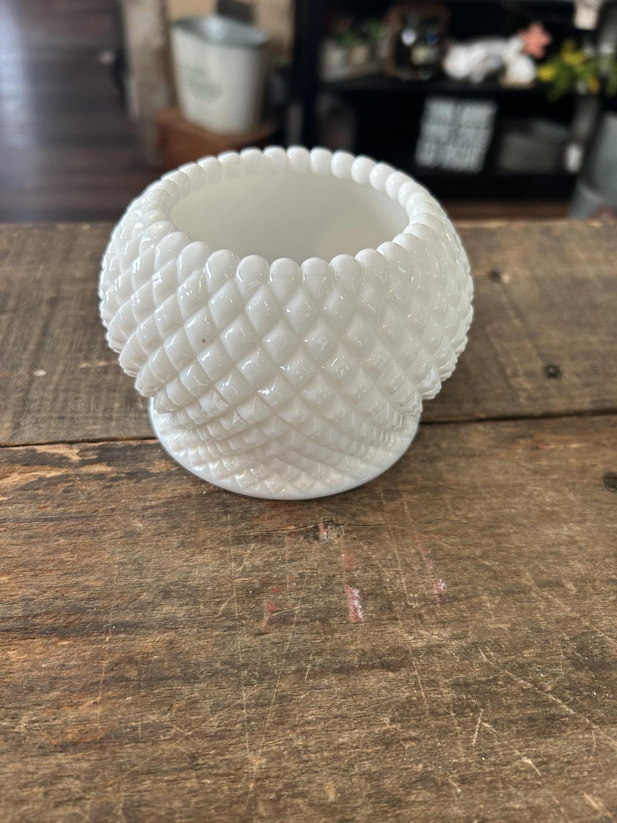 Westmoreland English Hobnail Rose Bowl