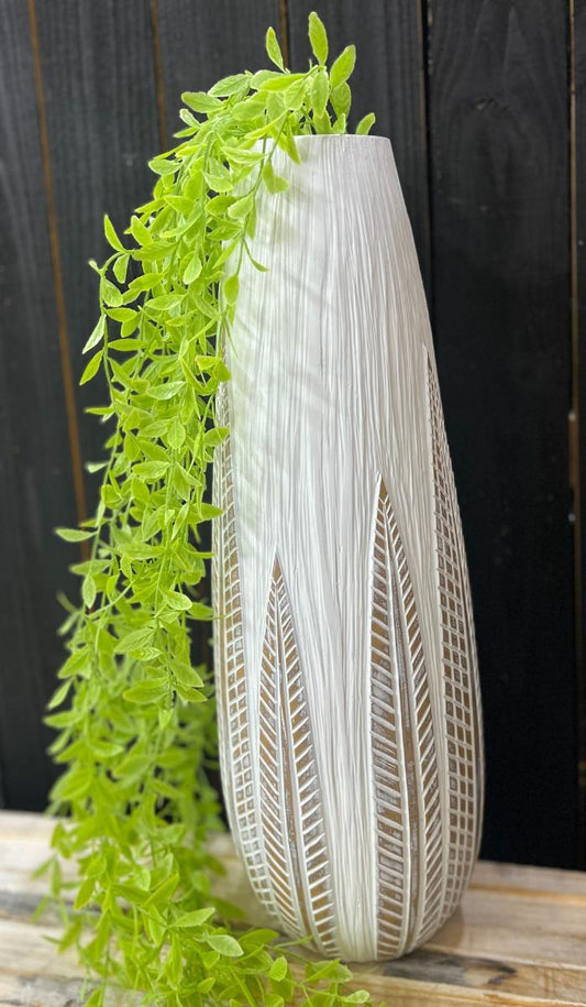 White Ruscus Hanging Bush