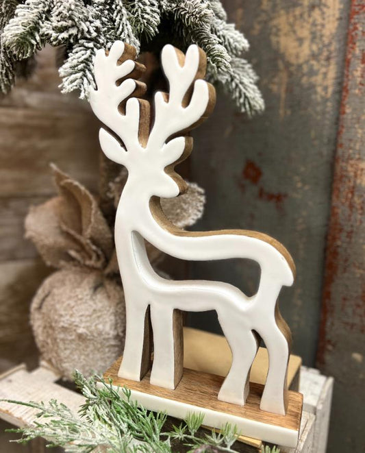 White Enamel Deer