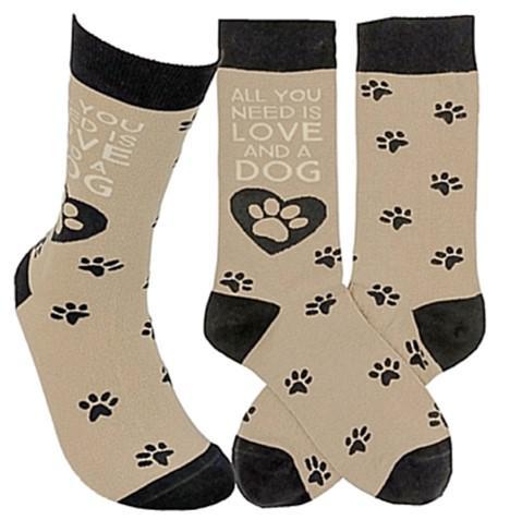 All You Need Is Love And A Dog Socks