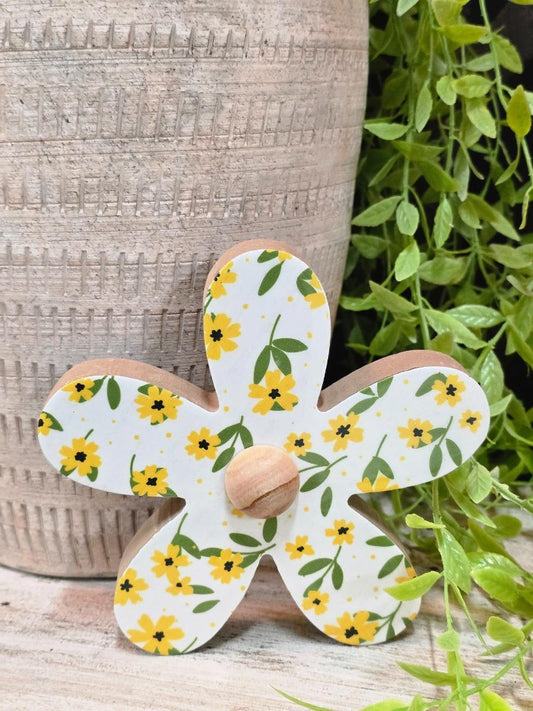 Printed Wood Daisy