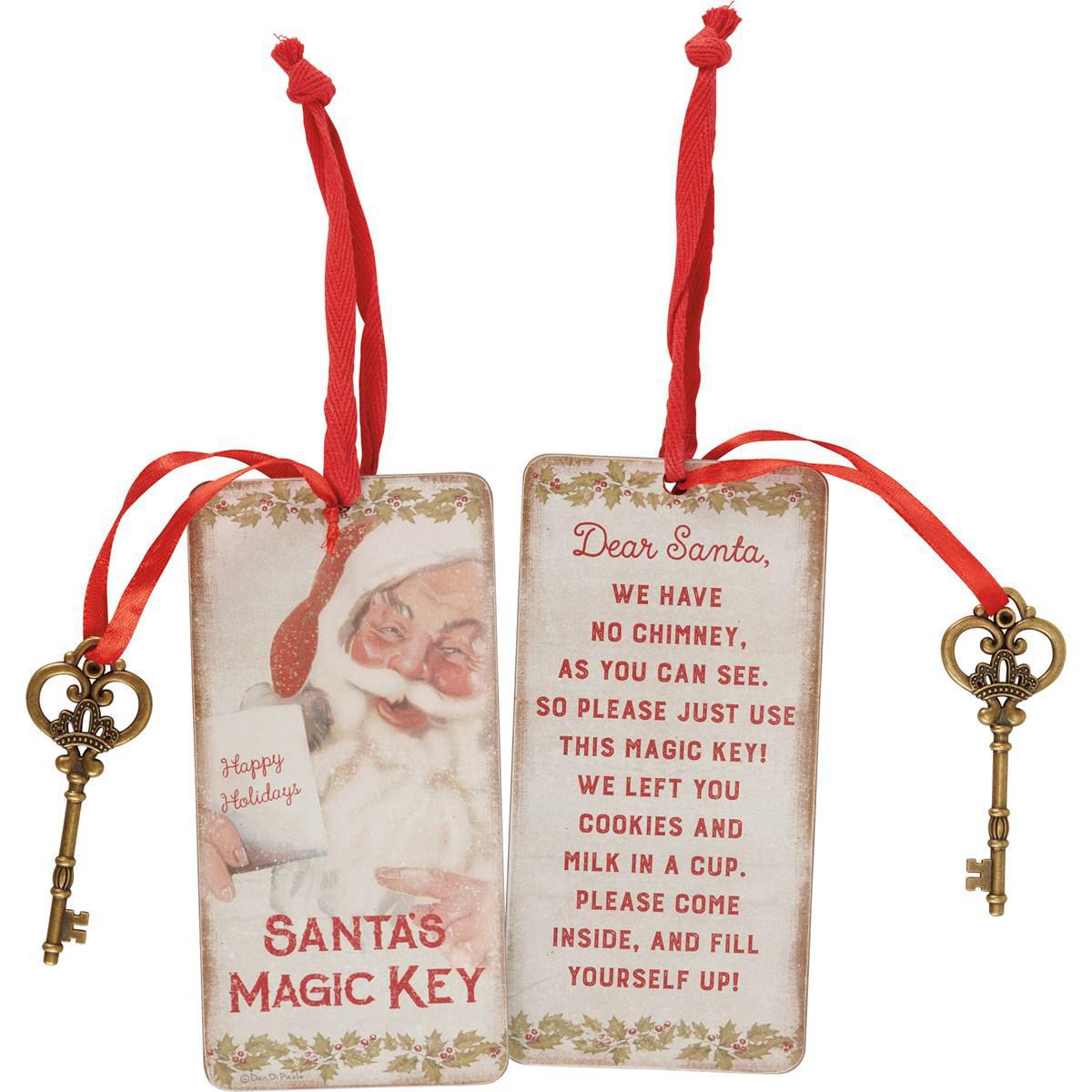 Santa's Magic Key Door Ornament