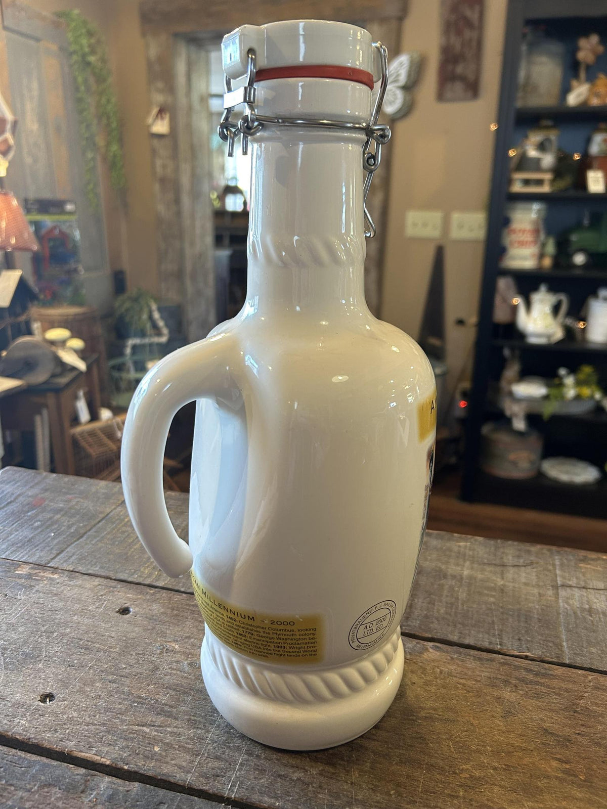 Vintage German Ceramic Swing Top Beer Growler