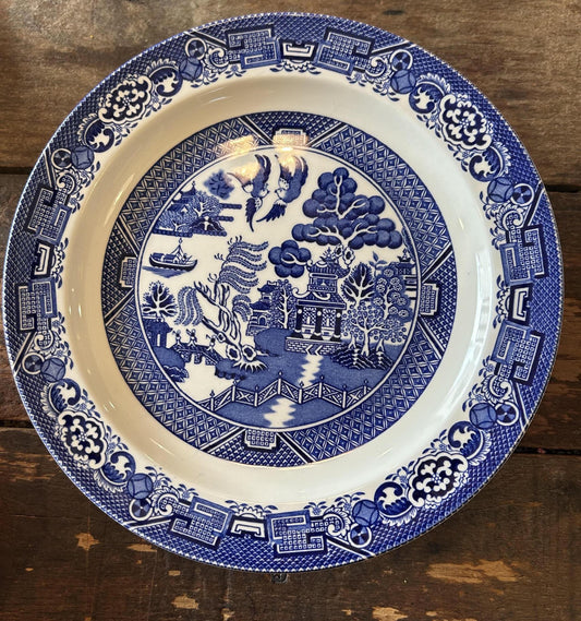 Woods Ware Blue Willow Dinner Plate