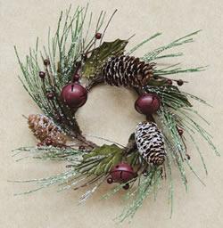 Snowy Pine Bell Wreath