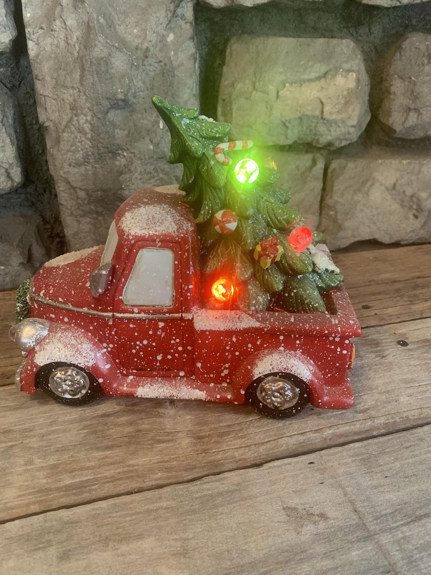Lighted Resin Holiday Vehicles