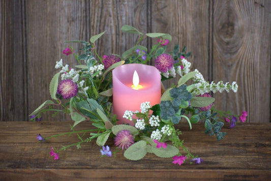 Wildflower Bouquet Candle Ring