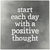 Metal Wall Art Positive Thought Sign