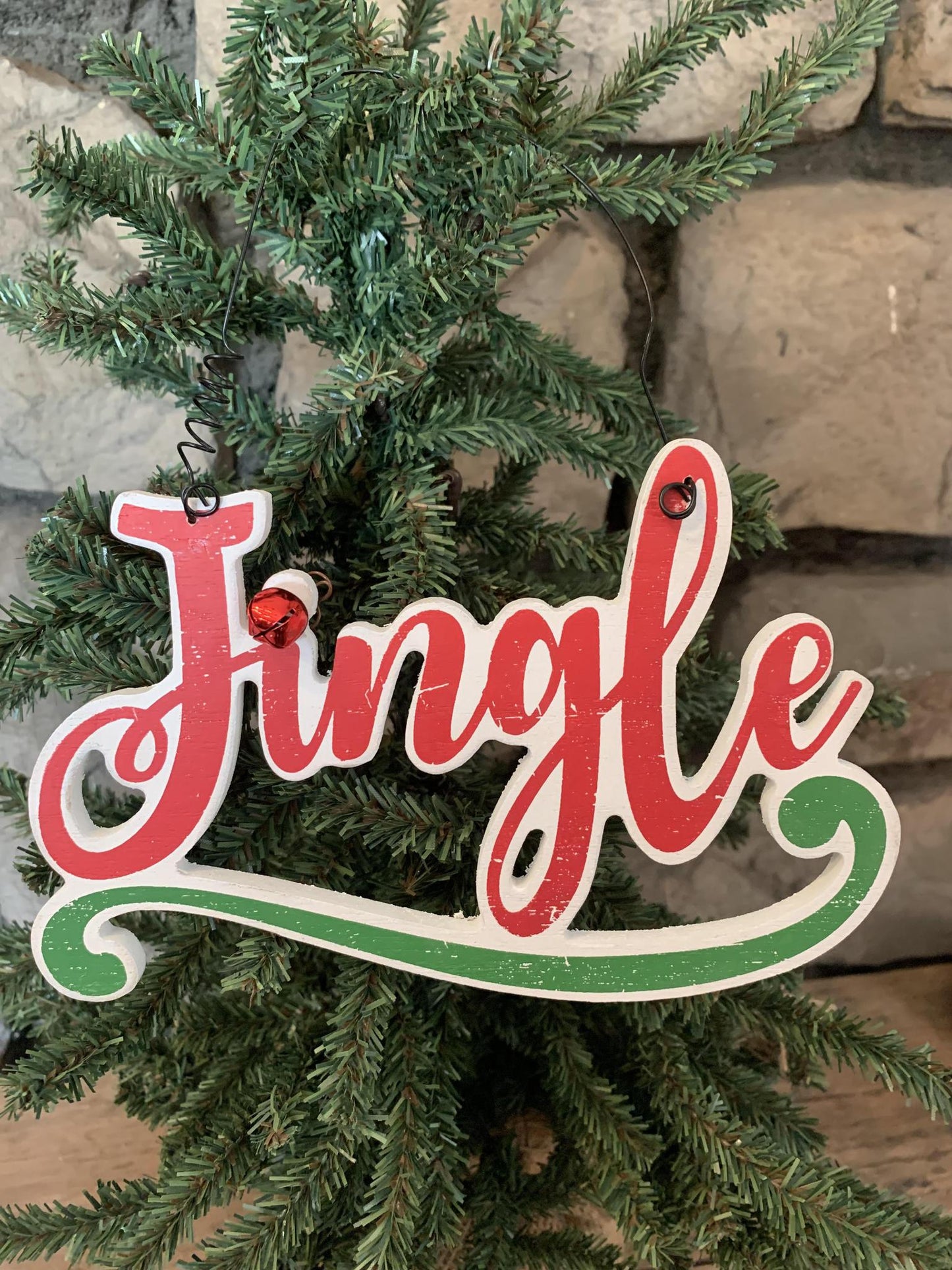 Wood Holiday Sign Ornament