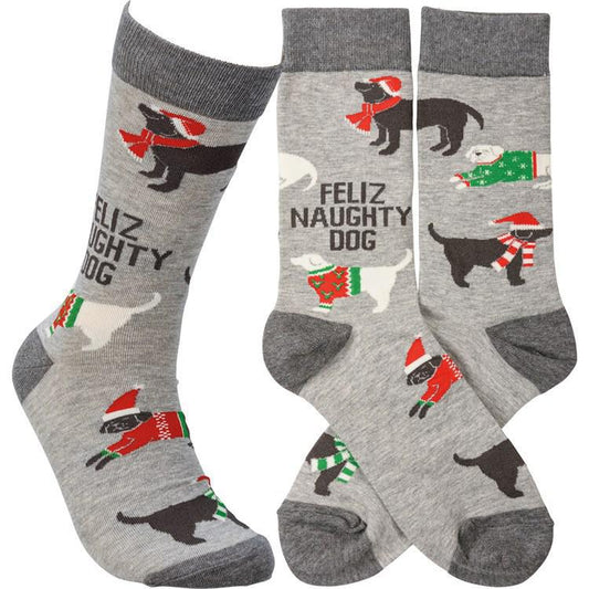 Feliz Naughty Dog Socks