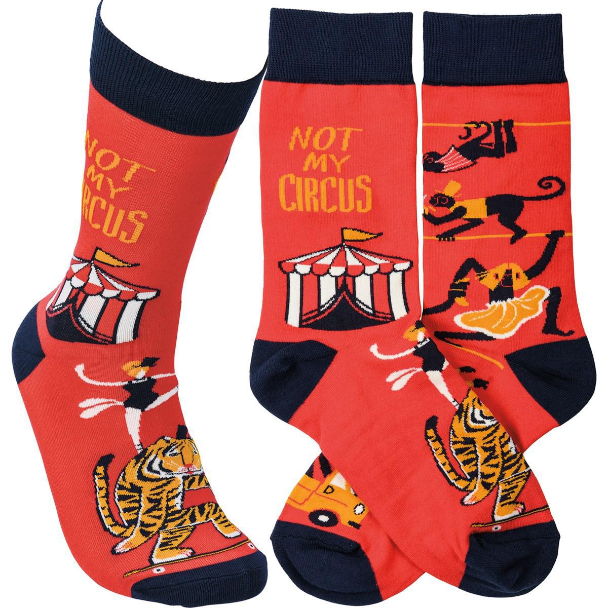 Not My Circus Not My Monkeys Socks
