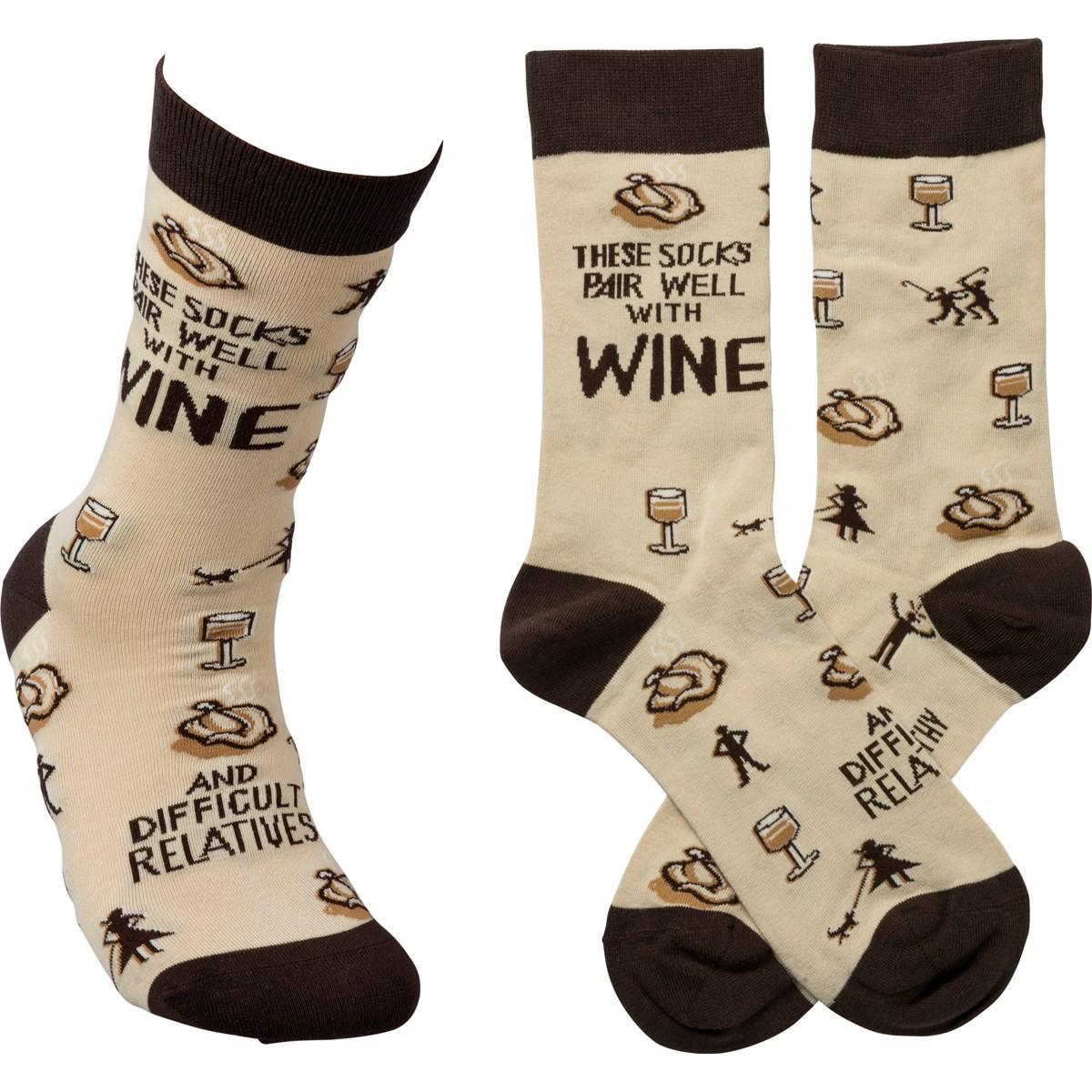 These Socks Pair Well With Wine Socks