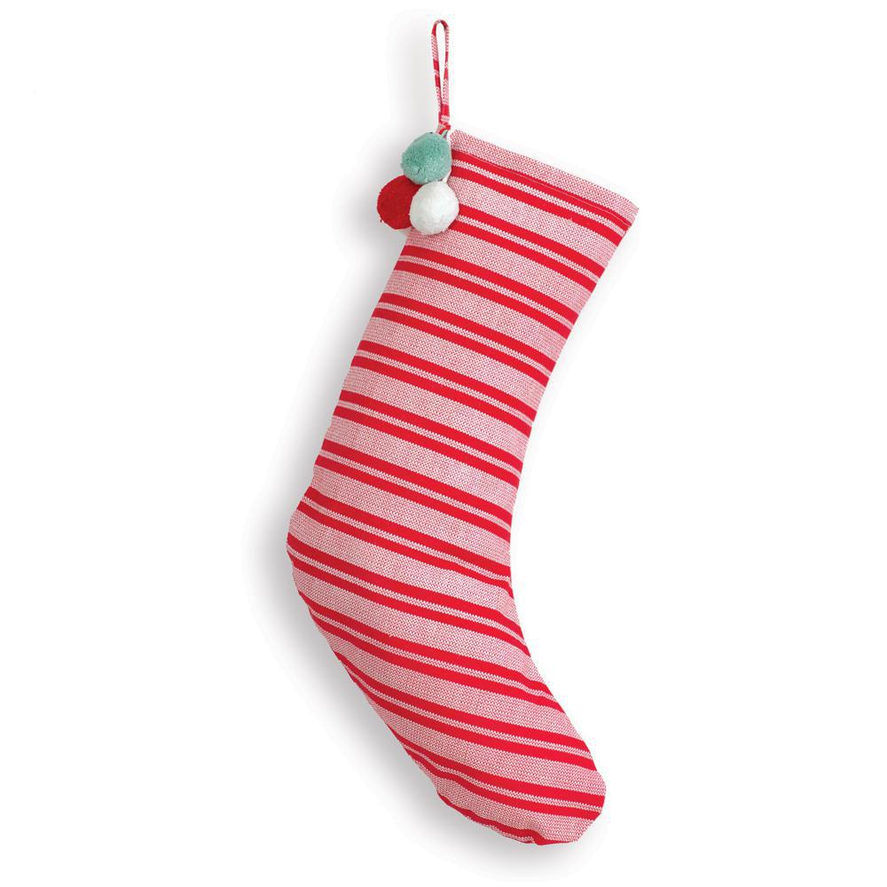 Red Striped Christmas Stocking