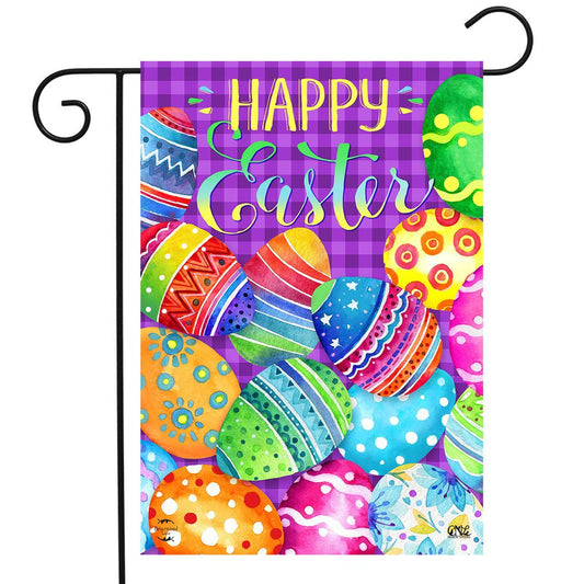 Garden Flag - Painted Easter Eggs
