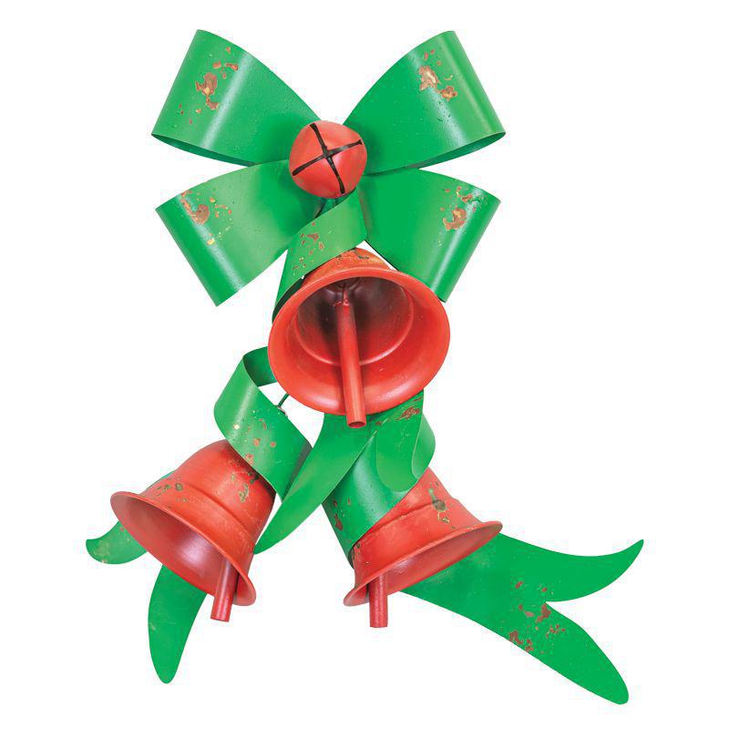 Vintage Green & Red Christmas Bell